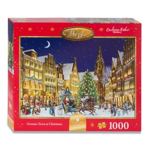 German Town At Christmas Jigsaw Puzzle