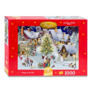 Village On The Hill Christmas Jigsaw Puzzle