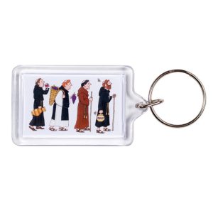 Monks Procession Keyring