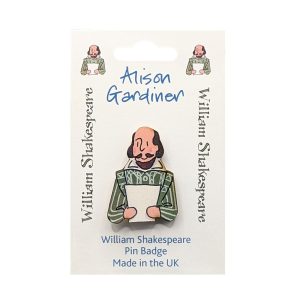 William Shakespeare Single Pin Badge