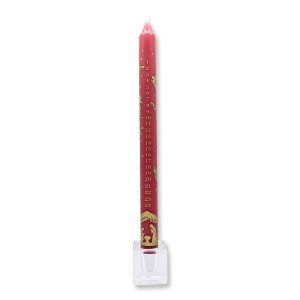 Barbara Behr Nativity Red and Gold Dinner Candle