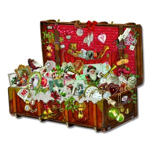 Christmas Treasure Chest Traditional Advent Calendar