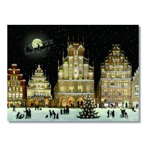 Christmas Lights Cityscape Traditional Advent Calendar