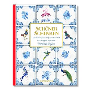 China Blue Wrapping Paper Book