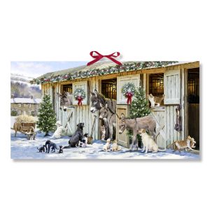 Christmas In The Stable Special Panorama Advent Calendar