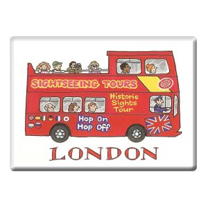 Sightseeing Bus London Fridge Magnet