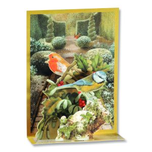 Winter Birds Pop-Up Christmas Card