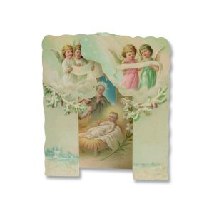 Snow And Angels Nativity Christmas Cards