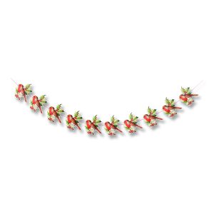 Robin And Holly Christmas Garland